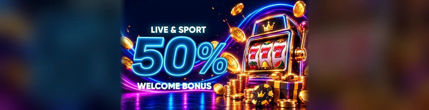 77W Live and Sport 50% Welcome Bonus