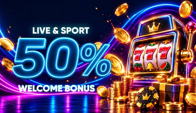 50% Live & Sport Welcome Bonus